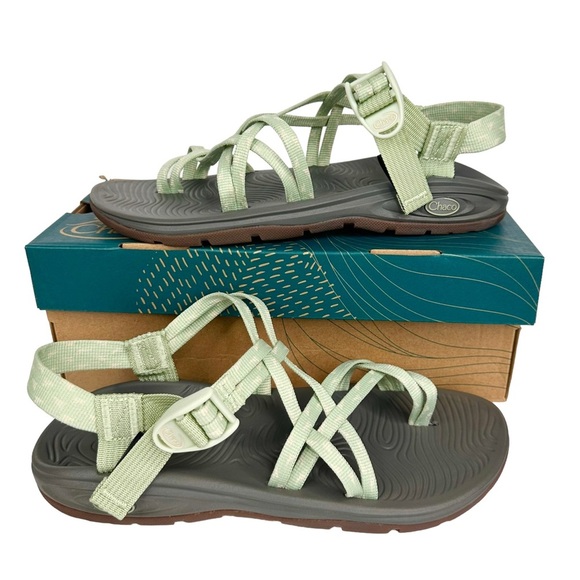 Chaco Shoes - NWT ZVOLV X2 Chaco women 7 green celadon sandals comfort walking adventure hike